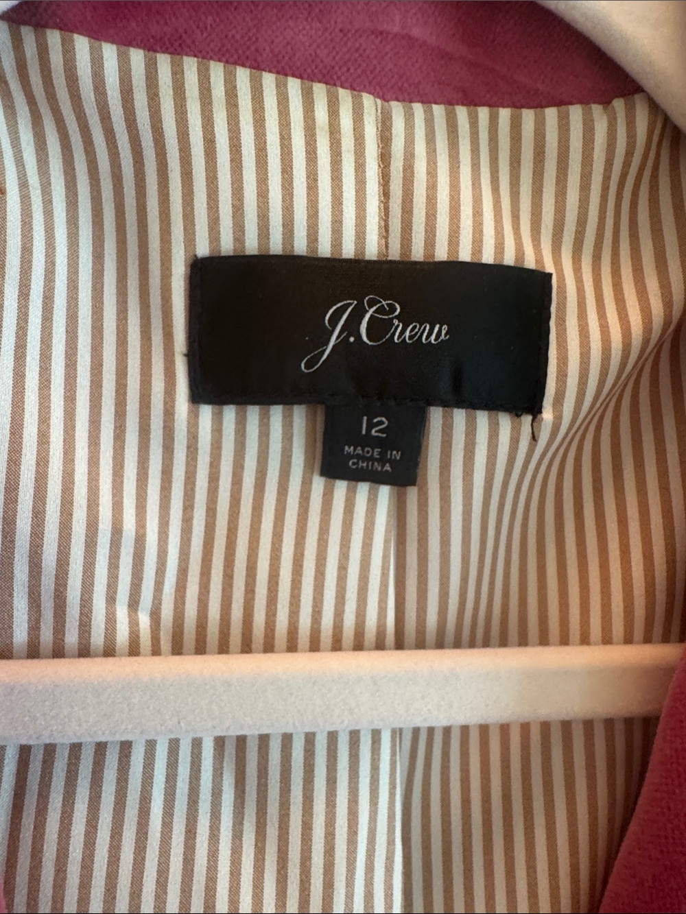 J. Crew Rose Pink Velvet Blazer - Picture 3 of 4